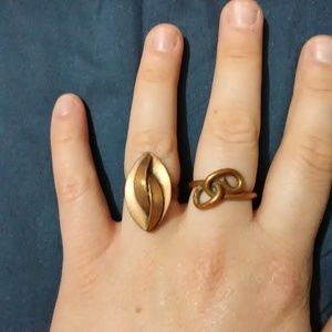 Artistic Copper Statement Rings